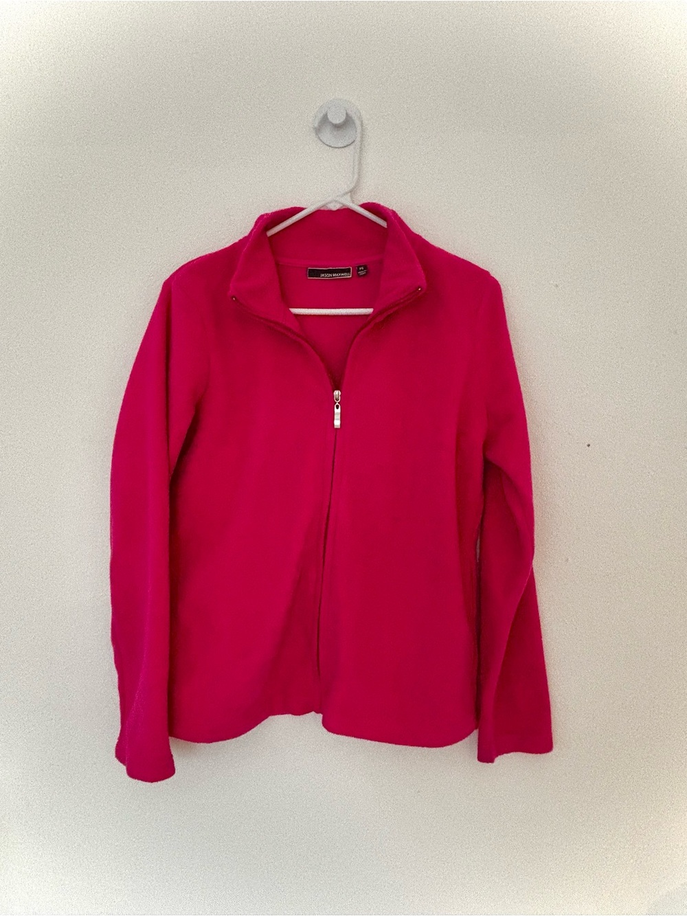 jason maxwell Women’s Hot Pink Full-Zip Puffer Jacket